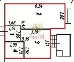 1-к кв. Ивановская область, Иваново ул. Ломоносова, 10 (34.2 м) - Фото 2