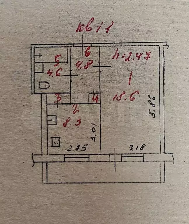 1-к. квартира, 37,4 м, 2/2 эт. - Фото 0