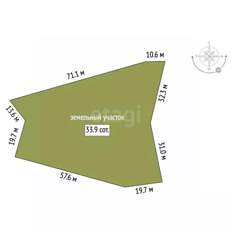 Участок в Крым, Алушта муниципальный округ, с. Лучистое ул. Табачная ... - Фото 1