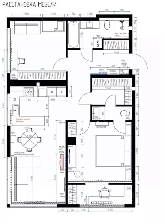 2-к кв. Свердловская область, Екатеринбург ул. Попова, 18 (79.3 м) - Фото 1