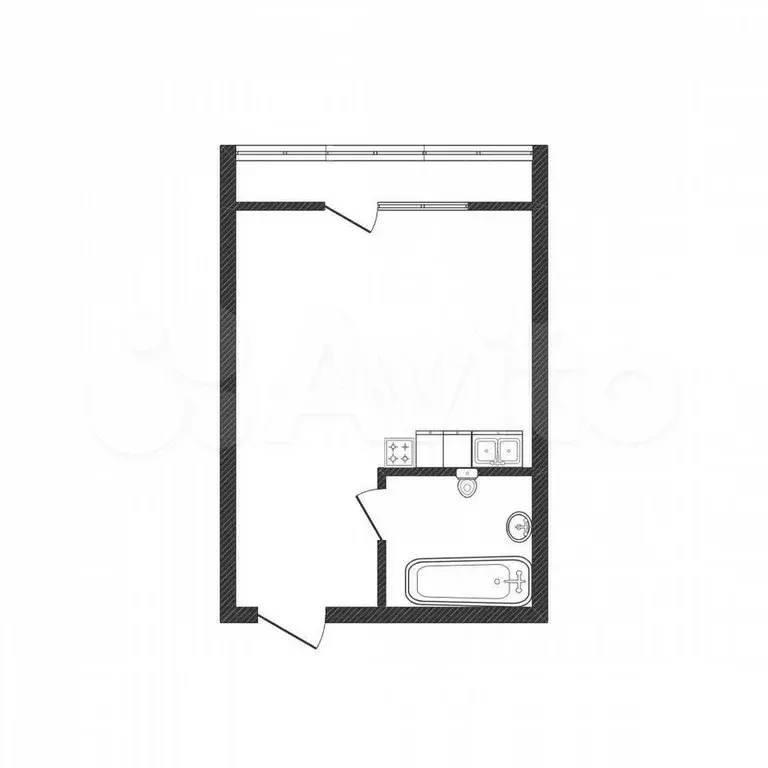 Квартира-студия, 23,2 м, 1/10 эт. - Фото 0