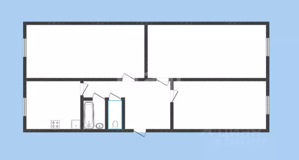 3-к кв. Белгородская область, Белгород ул. 5 Августа, 26 (61.6 м) - Фото 2