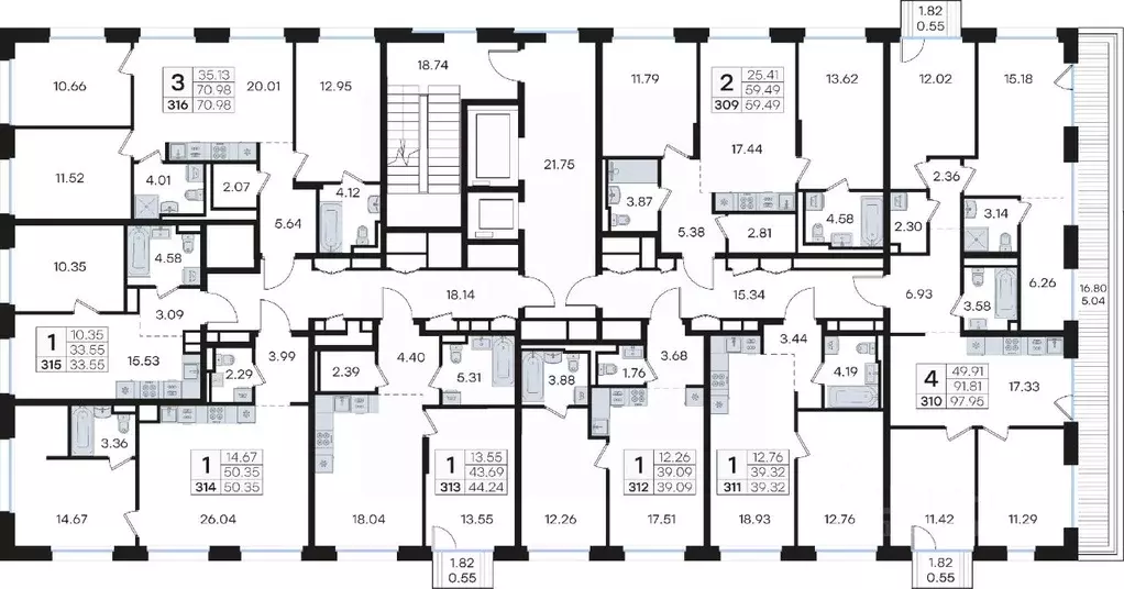 3-к кв. Нижегородская область, Нижний Новгород Глоракс Премиум Гребной ... - Фото 2