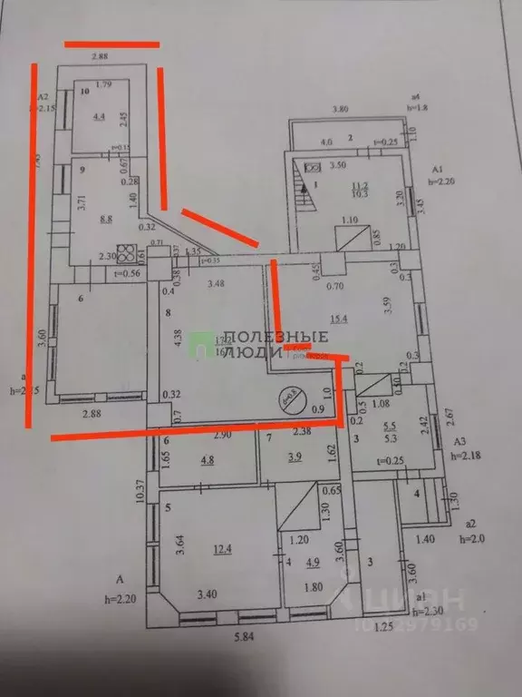 1-к кв. Самарская область, Сызрань Октябрьская ул., 46 (30.0 м) - Фото 2