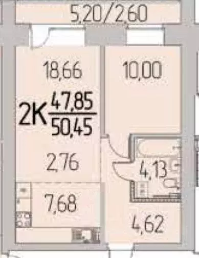 2-к кв. Томская область, Томский район, д. Кисловка, Левобережный мкр ... - Фото 1
