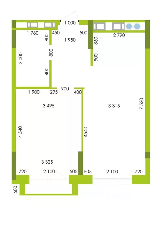 1-к кв. Астраханская область, Астрахань Аршанская ул. (50.6 м) - Фото 0