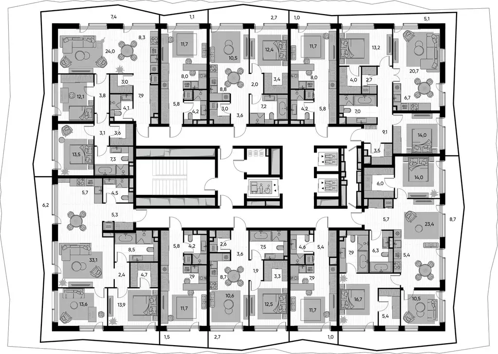 1-к кв. Москва Полковая ул., 1к1 (31.4 м) - Фото 1