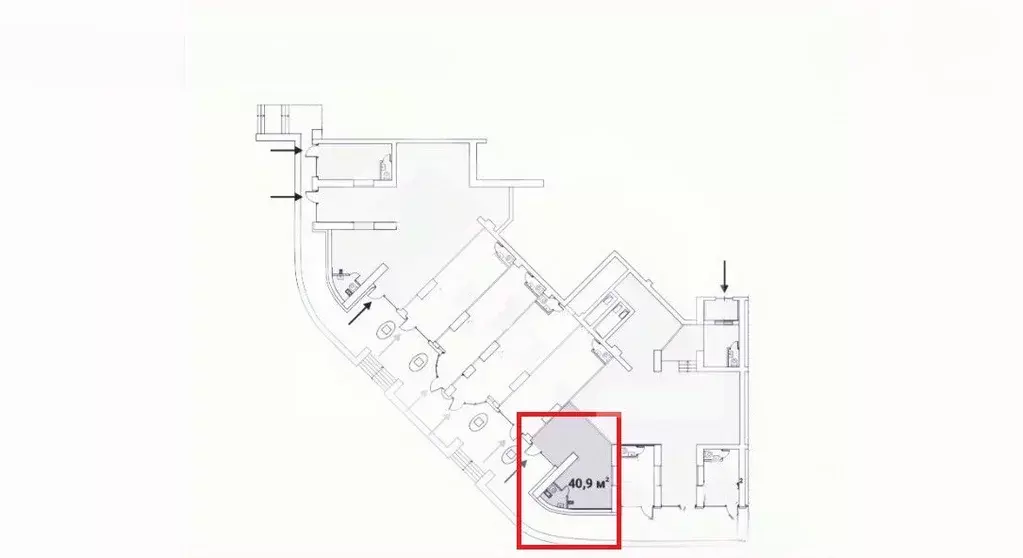 Помещение свободного назначения в Москва Ярцевская ул., 27к1 (41 м) - Фото 2