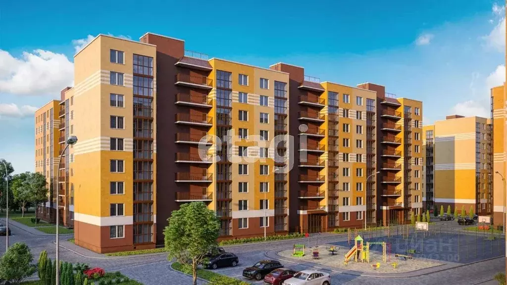 2-к кв. Калининградская область, Калининград Тихорецкая ул., 22Б (53.0 ... - Фото 1