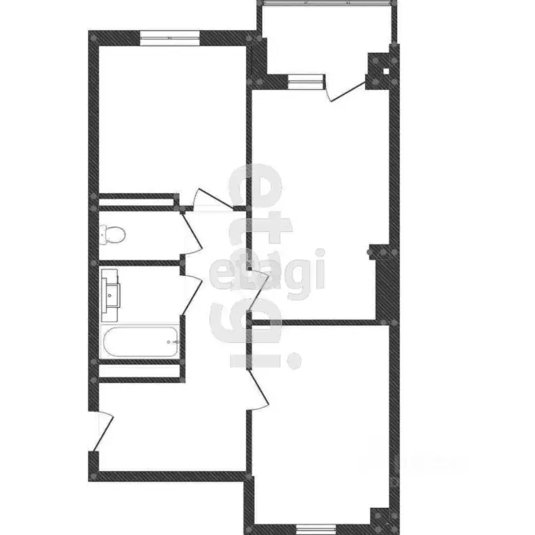 2-к кв. Вологодская область, Вологда ул. Сергея Преминина, 10Б (70.0 ... - Фото 1