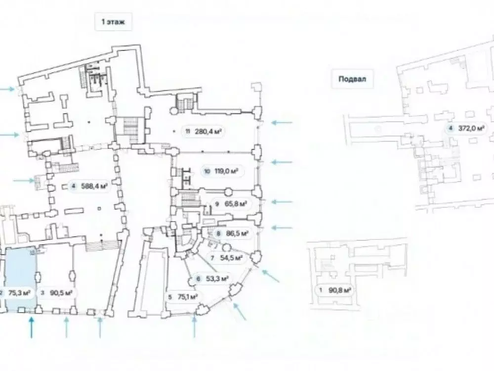 Торговая площадь в Москва Мясницкая ул., 8/2 (75 м) - Фото 2