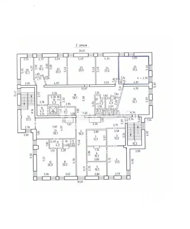 Офис в Новосибирская область, Новосибирск Ядринцевская ул., 23 (31 м) - Фото 1