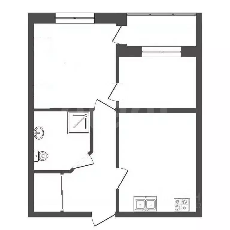 1-к кв. Севастополь ул. Адмирала Фадеева, 1А (44.1 м) - Фото 2