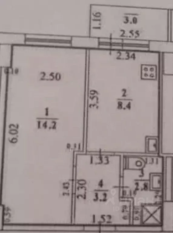 1-к кв. Саха (Якутия), Якутск Загородный кв-л, ул. Бабушкина, 12/3 ... - Фото 1