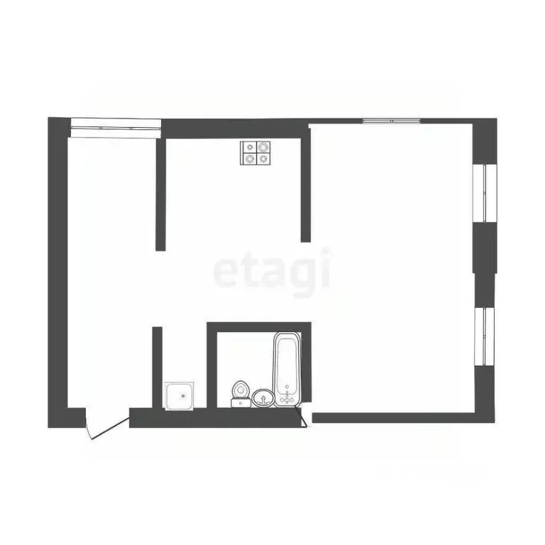 1-к кв. Ульяновская область, Ульяновск ул. Богдана Хмельницкого, 16 ... - Фото 2