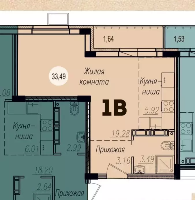 1-к кв. Самарская область, Тольятти ул. 40 лет Победы, 25 (34.0 м) - Фото 1