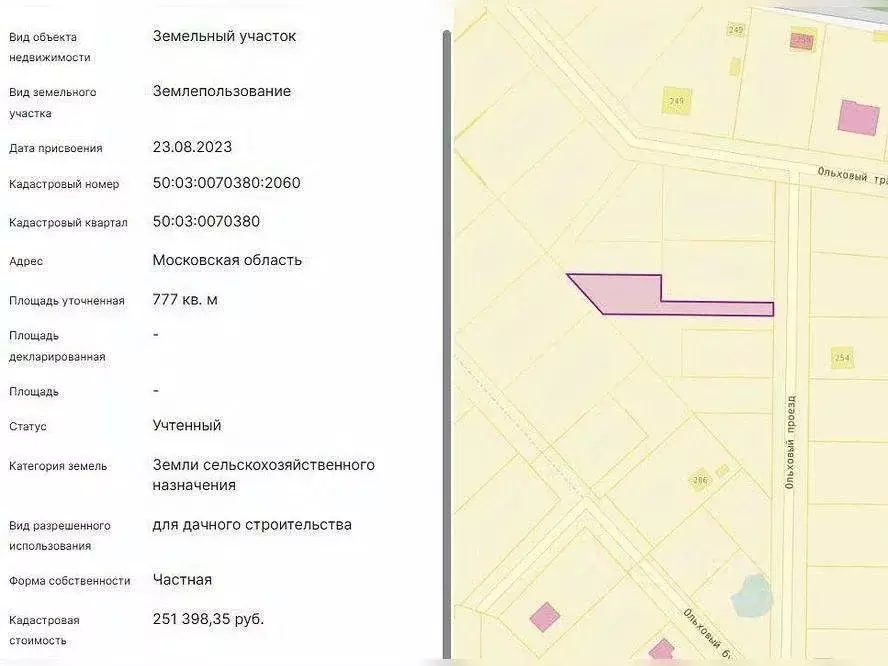 Участок в Московская область, Клин городской округ, д. Дятлово  (7.77 ... - Фото 2