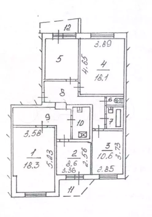 4-к. квартира, 92,8 м, 3/9 эт. - Фото 0