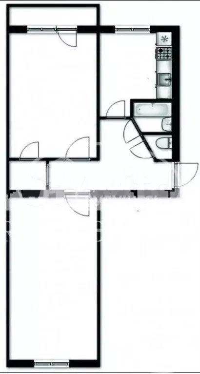 2-к. квартира, 44,6 м, 3/5 эт. - Фото 0