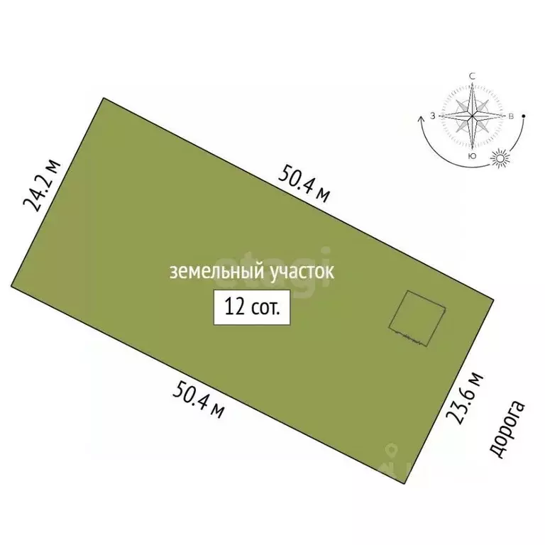 Участок в Санкт-Петербург Поселок Лисий НОС, Раздельная тер.,  (12.0 ... - Фото 1