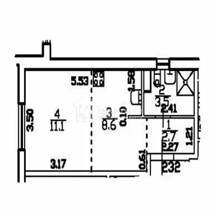 Квартира-студия: Санкт-Петербург, улица Дыбенко, 8к3 (26 м) - Фото 2