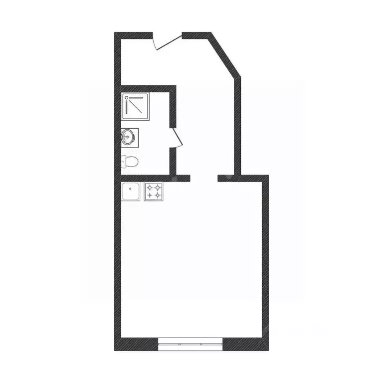 Студия Белгородская область, Белгород ул. Горького, 54В (38.0 м) - Фото 0