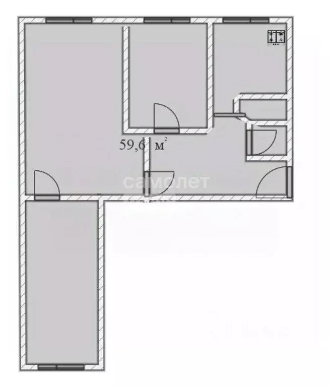3-к кв. Челябинская область, Копейск просп. Славы, 29А (59.6 м) - Фото 2