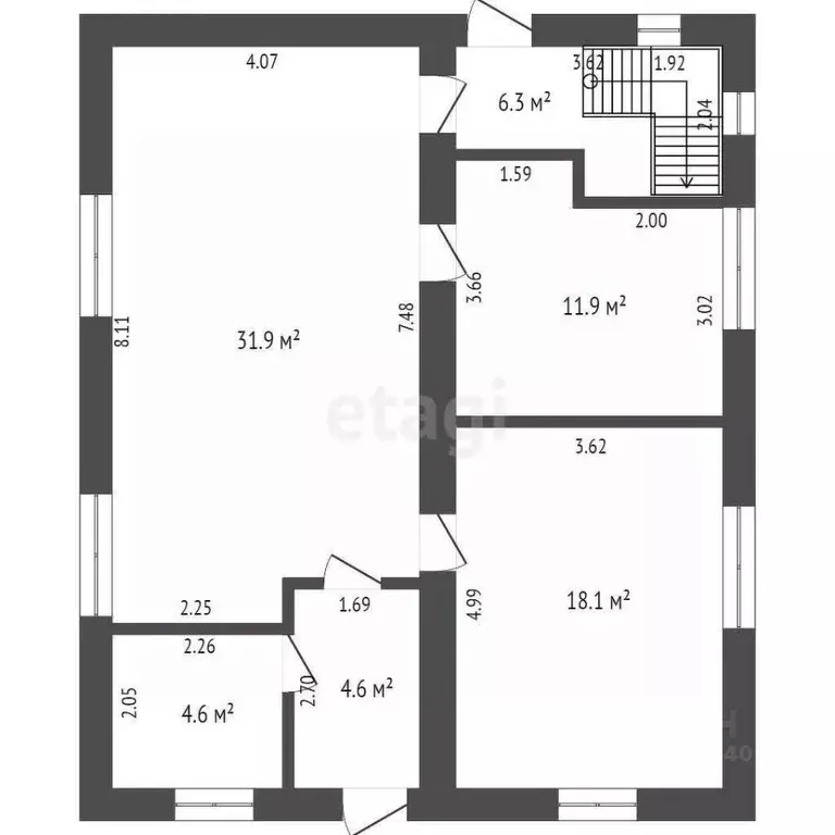 Дом в Тюменская область, Тюменский муниципальный округ, с. Ембаево ул. ... - Фото 2