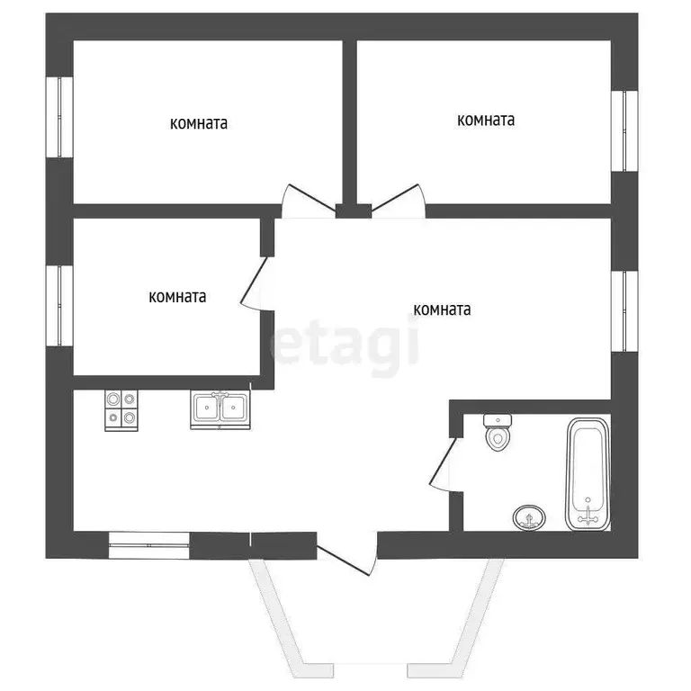 Дом, 81 м - Фото 1