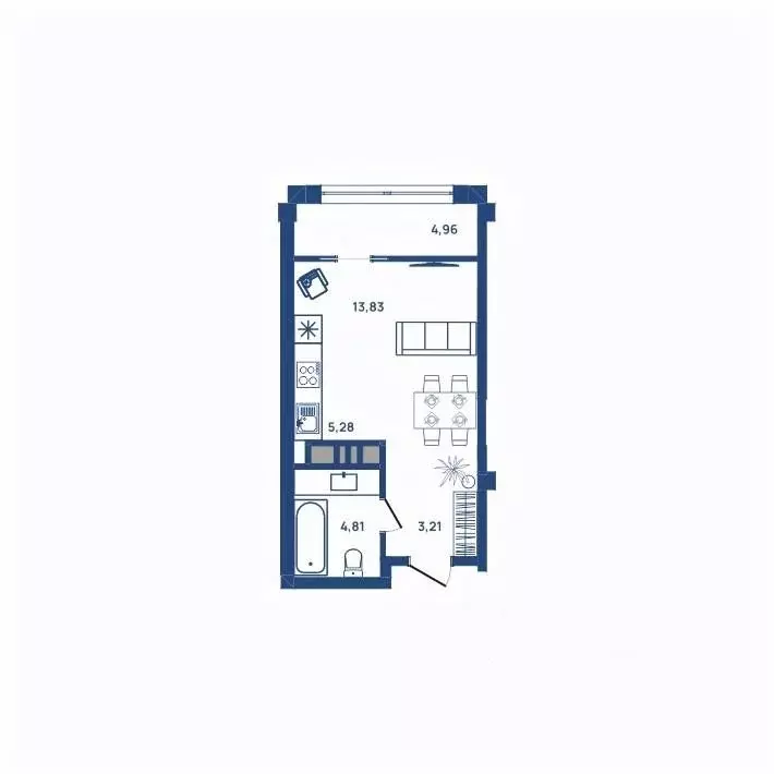 1-к кв. Челябинская область, Челябинск ул. Энгельса, 6 (31.9 м) - Фото 1