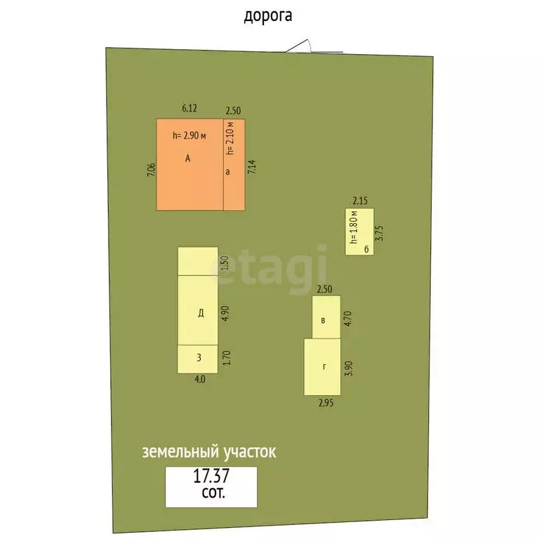 Дом в Абрикосовка, Кооперативная улица, 10 (43.3 м) - Фото 2