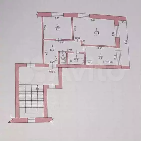 2-к. квартира, 51 м, 2/2 эт. - Фото 0