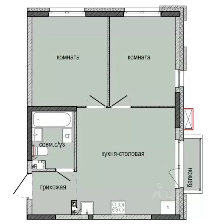 2-к кв. Удмуртия, Ижевск Культбаза жилрайон, 8-й мкр, Ежевика жилой ... - Фото 0