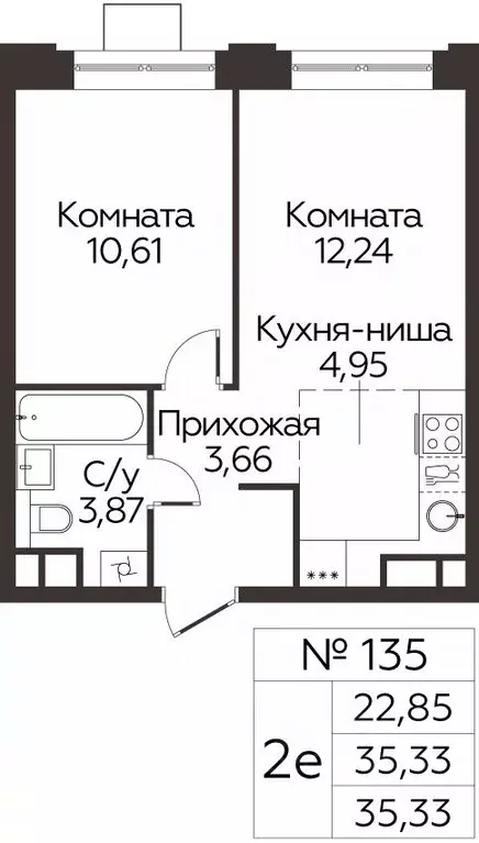 2-к кв. Московская область, Одинцово Каштановая Роща жилой комплекс ... - Фото 0