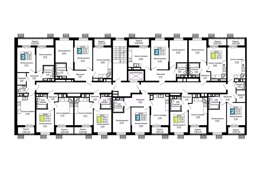 2-к кв. Адыгея, Тахтамукайский район, Яблоновский пгт  (54.7 м) - Фото 2