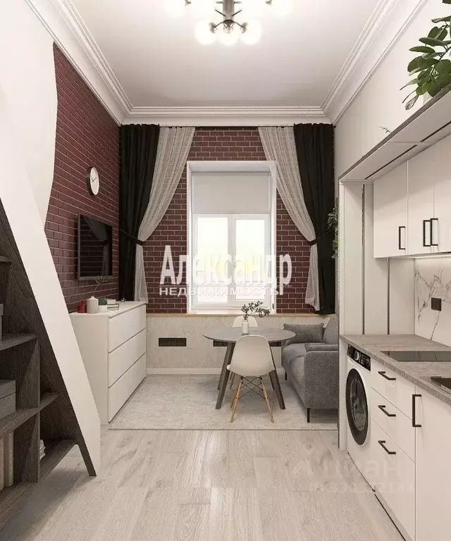 Студия Санкт-Петербург Загородный просп., 21-23 (28.0 м) - Фото 2