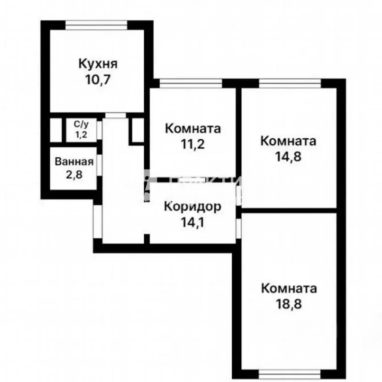 3-к кв. Москва Волынская ул., 10 (72.2 м) - Фото 2