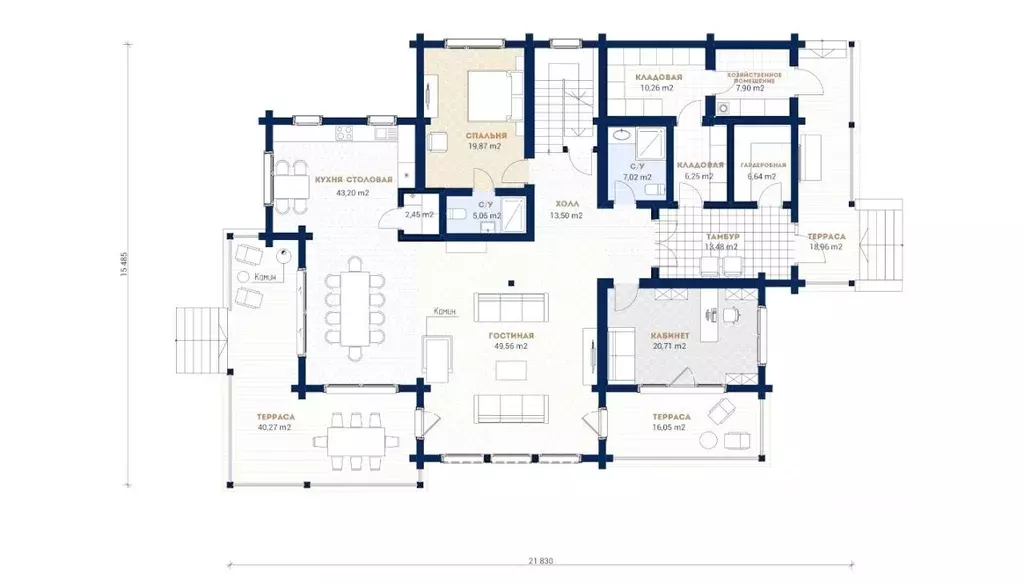Дом в Ленинградская область, Всеволожский район, Куйвозовское с/пос, ... - Фото 2