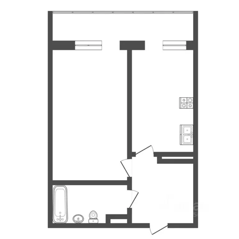 1-к кв. Тюменская область, Тюмень Широтная ул., 134к2 (43.7 м) - Фото 2
