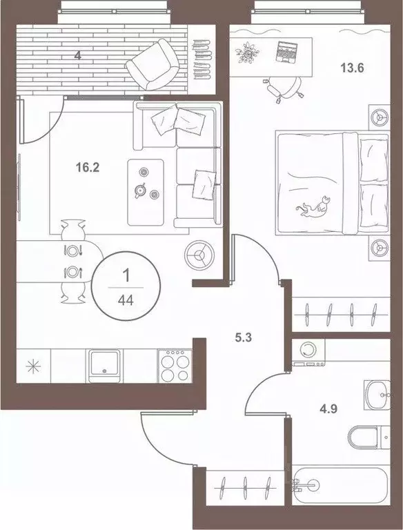 1-к кв. Пензенская область, Пенза Арбеково жилрайон, Дальнее Арбеково ... - Фото 1