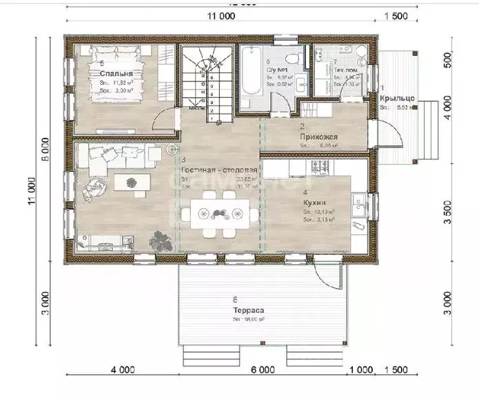 Дом в Московская область, Раменский муниципальный округ, пос. ... - Фото 1