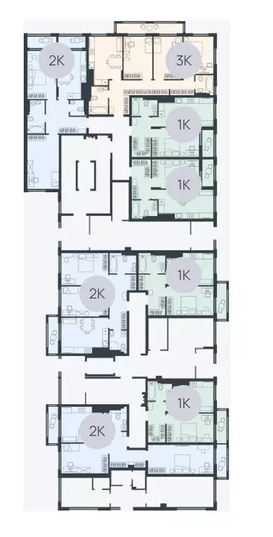 1-к кв. Калининградская область, Гурьевский муниципальный округ, пос. ... - Фото 2