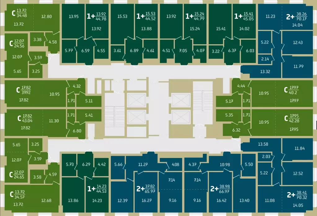 2-к кв. Башкортостан, Уфа Революционная ул., 39/4 (65.97 м) - Фото 2