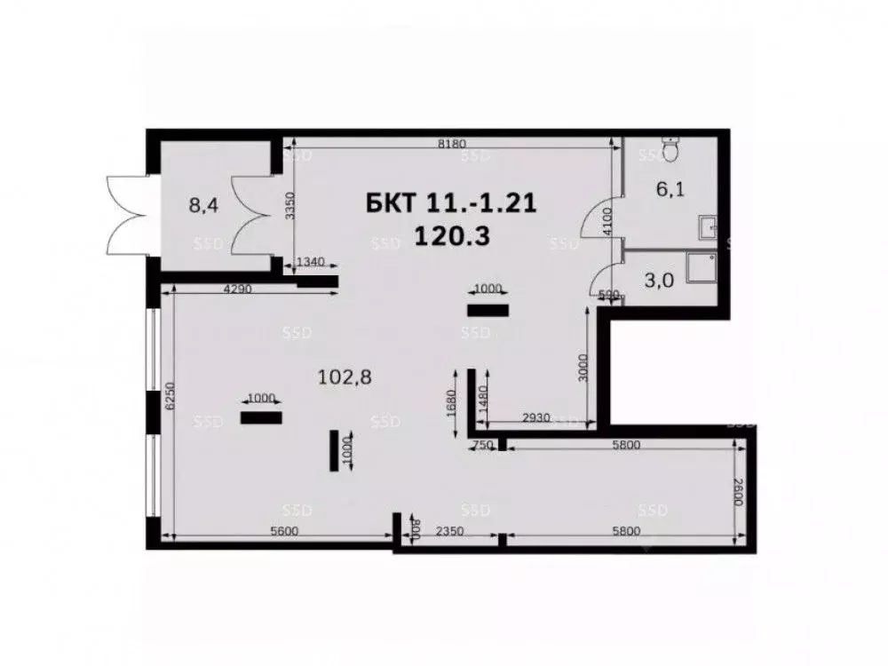 Торговая площадь в Московская область, Ленинский городской округ, пос. ... - Фото 2