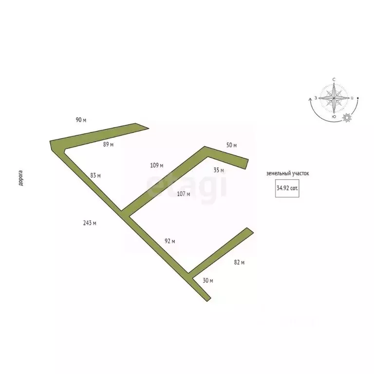 Участок в Красноярский край, Красноярск  (34.92 сот.) - Фото 2