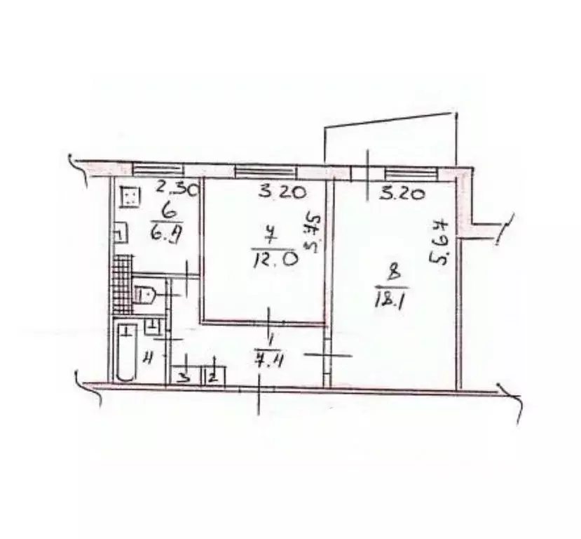 2-к кв. Крым, Симферополь ул. Героев Сталинграда, 29 (50.0 м) - Фото 2