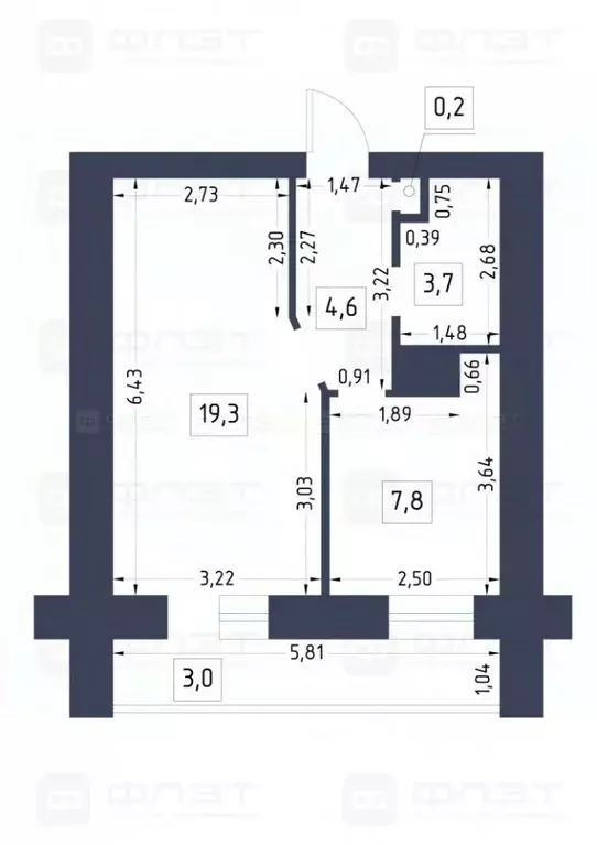 1-к кв. Татарстан, Казань ул. Бари Галеева, 16 (37.0 м) - Фото 0