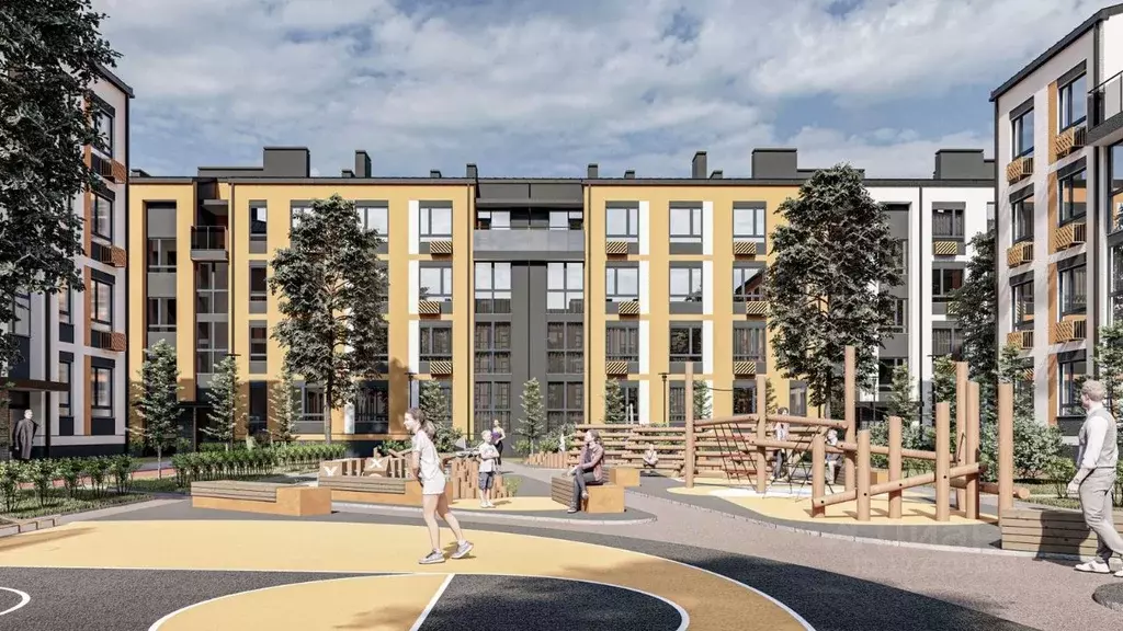 1-к кв. Калининградская область, Зеленоградск  (27.99 м) - Фото 1