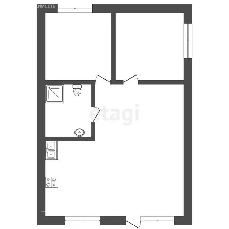 Дом в Тюмень, территория СОСН Берёзка-3, 28-я улица (57.2 м) - Фото 1