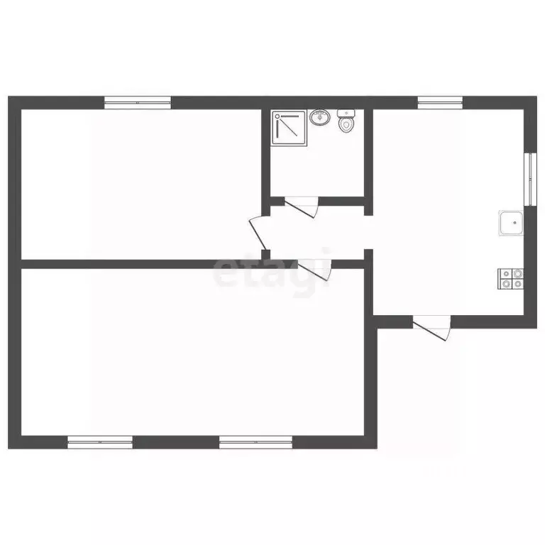 Дом в Ставропольский край, Ессентуки Овощевод СТ, проезд 6-й (52 м) - Фото 2